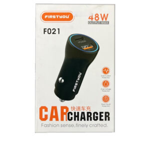 شارژر فندکی FirstYou مدل F021 - 48W با درگاه خروجی USB و تایپ سی