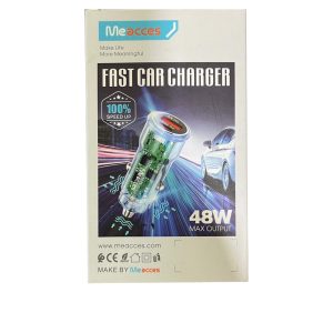 شارژر فندکی فست 48 وات Meacces مدل CR-65