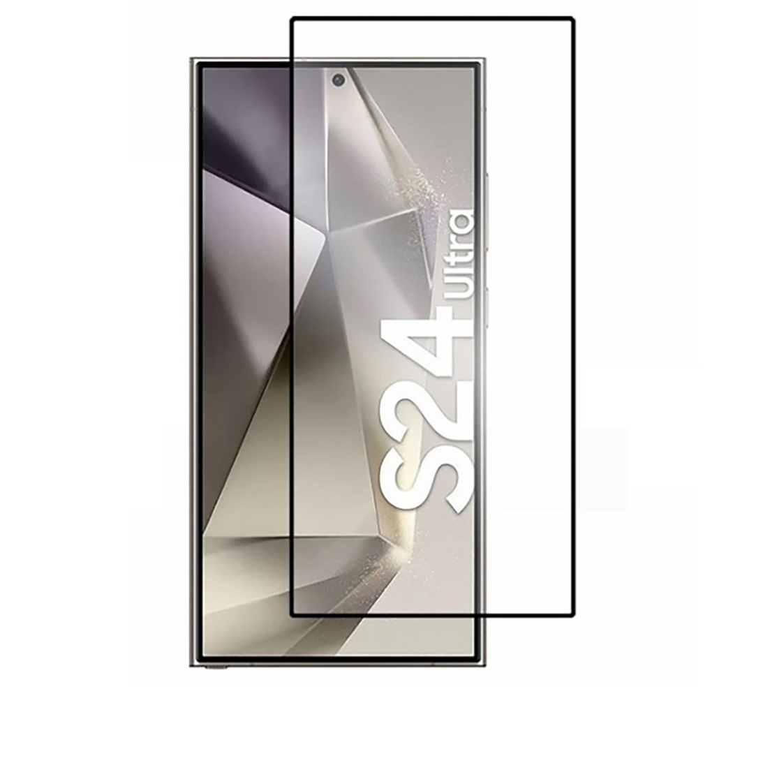 گلس سامسونگ S24 Ultra تمام چسب صفحه نمایش شیشه ای UV